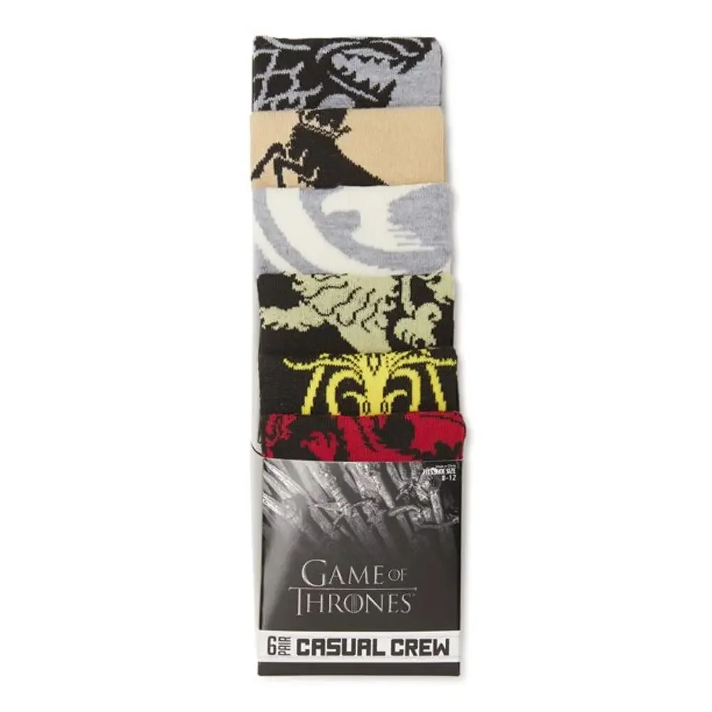 The Simpsons Casual Crew Socks-6 Pairs